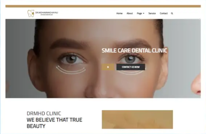 مشروع موقع تعريفي